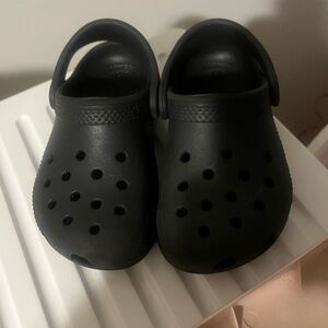 Kids Black Clogs